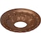 Ekena Millwork Leaf Ceiling Medallion (Fits Canopies up to 4 3/4"), 11 3/8"OD x 3 5/8"ID x 1 1/8"P, Polished Copper CM11LFPOS - alternate 4
